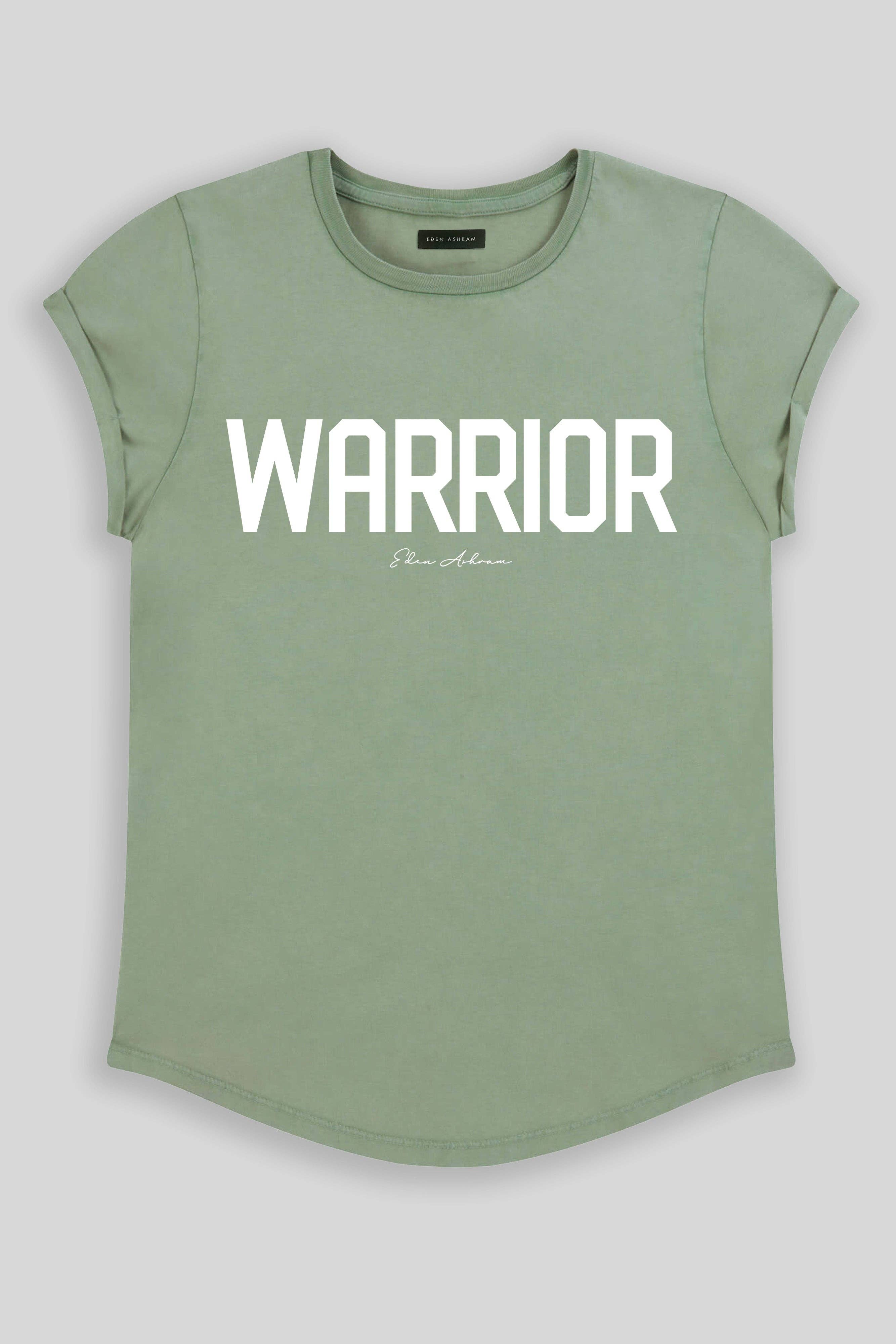 Eden Ashram - Wholesale Screen Printed T-Shirt - Women's - Warrior Premium Rolled Sleeve T-Shirt10