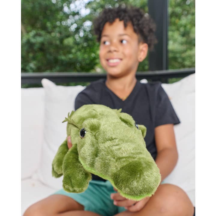 The Petting Zoo - Wholesale Stuffed/Plush Toy - Kids & Baby - 8" (27cm) Scoopz Alligator / Gator Wild Life1