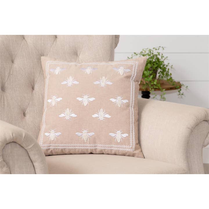 Audrey's Home & Gift - Vente Coussin décoratif - Coussin - Abeilles brodées (PC)1