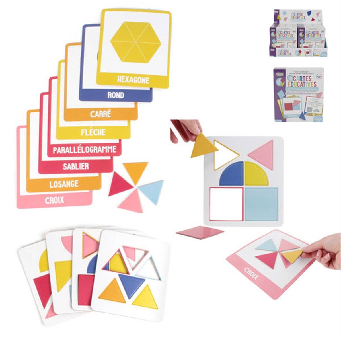 TSJJ - Wholesale Learning Cards - Kids & Baby - Educational cards I learn shapes X100