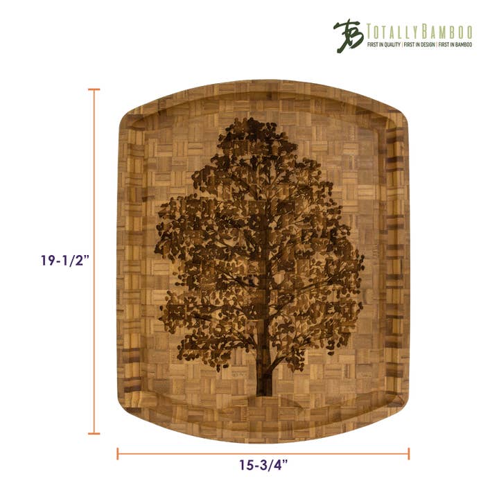 Totally Bamboo - Wholesale Cutting Board - Family Tree Carving Board with Juice Groove8