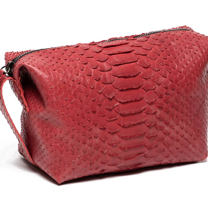 Rivers Eight – Großhandel Kosmetiktasche – Damen – Künstlicher Python-Kulturkoffer