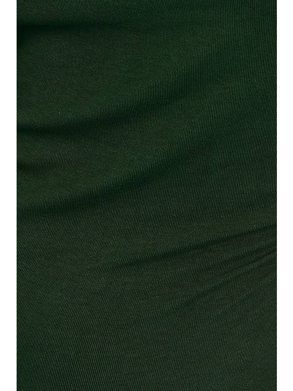 Green Sleeveless Boat Neck Bodysuit With Tie for wholesale on Faire