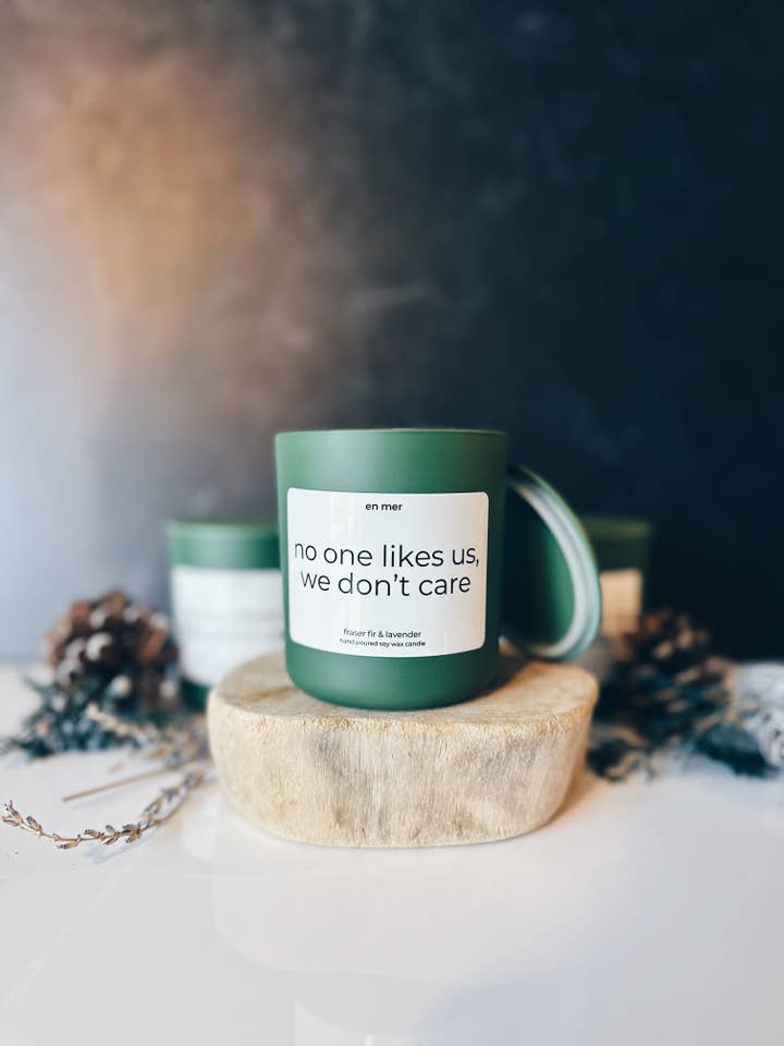 en mer | no one likes us, we don't care | soy wax candle for wholesale by en mer, co
