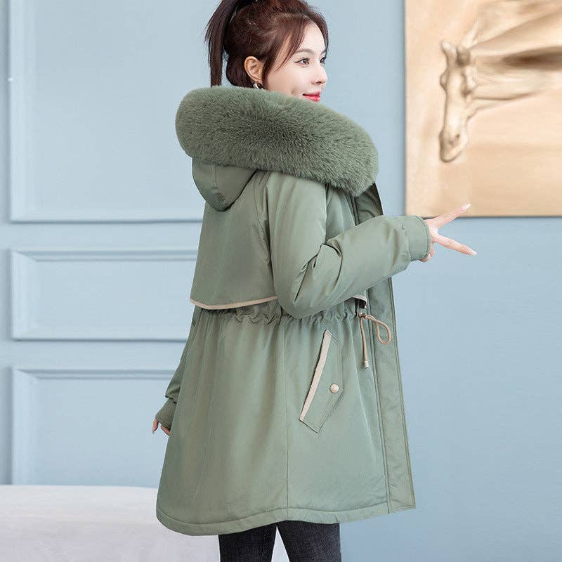 Marayn - Wholesale Parka - Women's - Chic 2025 Detachable Liner MidLength Winter Parka13