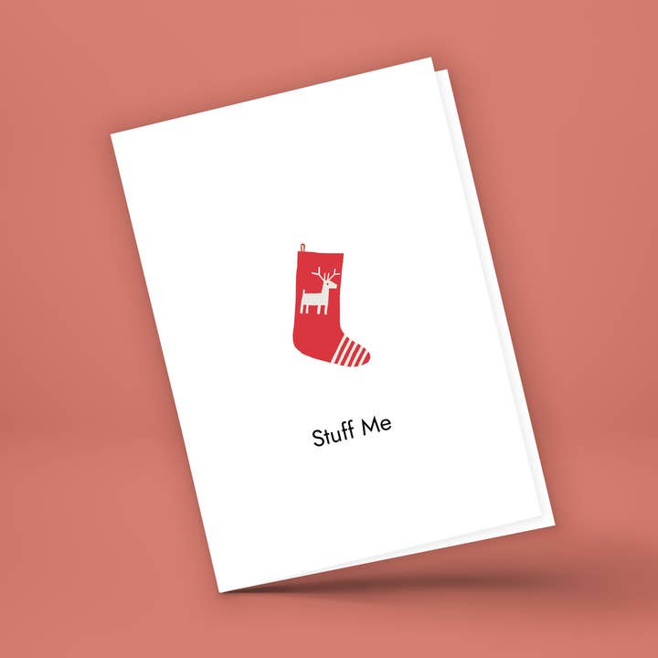 Swoon Cards: "Stuff Me" Holiday Card for wholesale by SwoonCards