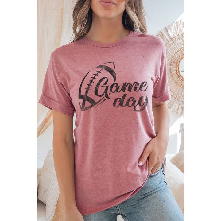 STARCHIS - Wholesale T-Shirt (Graphic) - Women's - TS-P5264 GAME DAY FOOTBALL GRAPHIC WOMEN'S T-SHIRT2