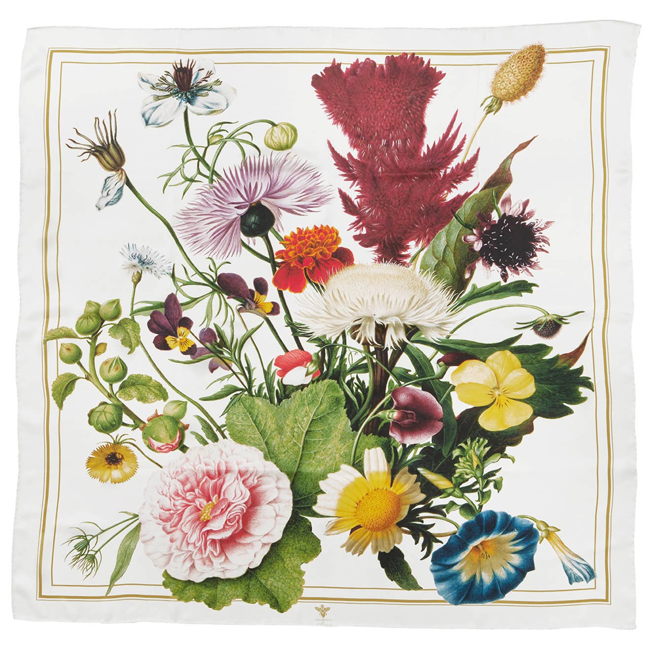 Koustrupco - Wholesale Scarf - Women's - A Flowergarden Silk scarf 90x907