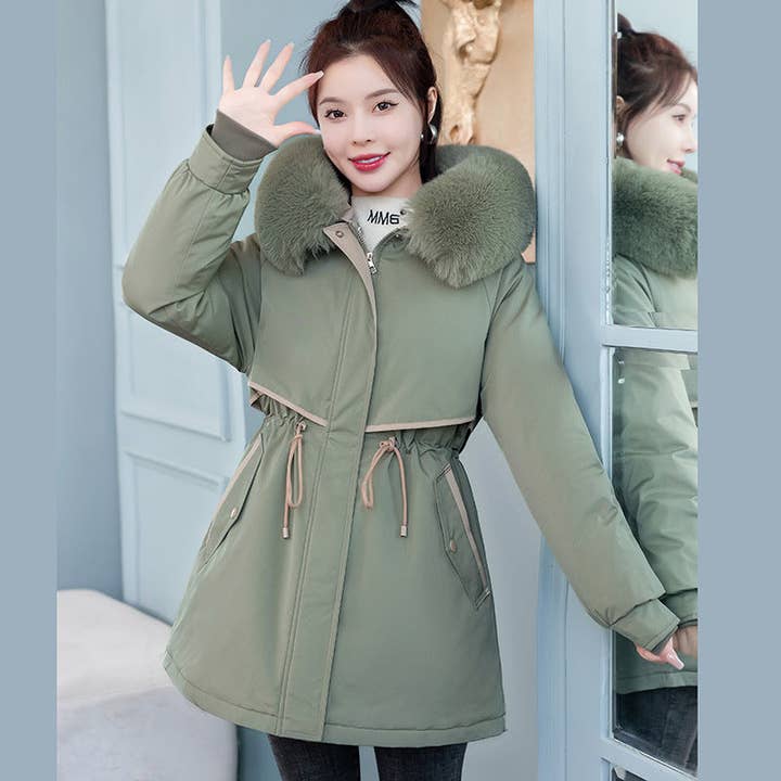 Marayn - Wholesale Parka - Women's - Chic 2025 Detachable Liner MidLength Winter Parka11