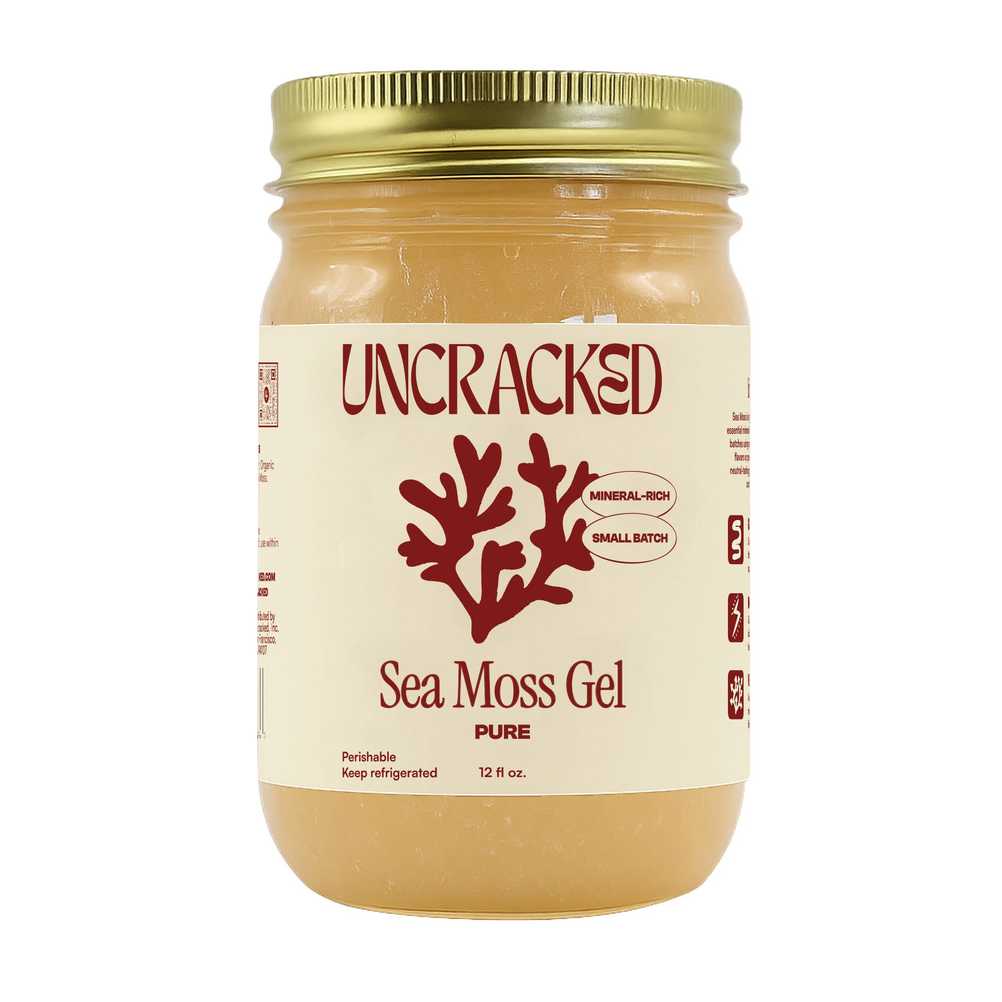 Uncracked - Wholesale Oral Supplement/Vitamin - Pure Sea Moss Gel1