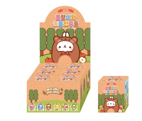 K-Wonderland – Engroshandel Legetøjsfigurer - Børn – Molang & Animal Friends tilfældige figurer - samleserie7