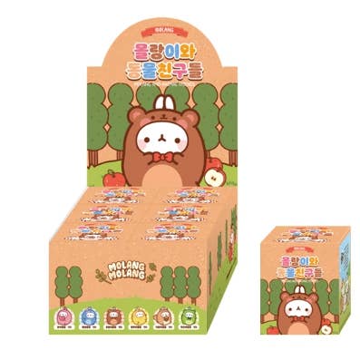 K-Wonderland – Engroshandel Legetøjsfigurer - Børn – Molang & Animal Friends tilfældige figurer - samleserie7