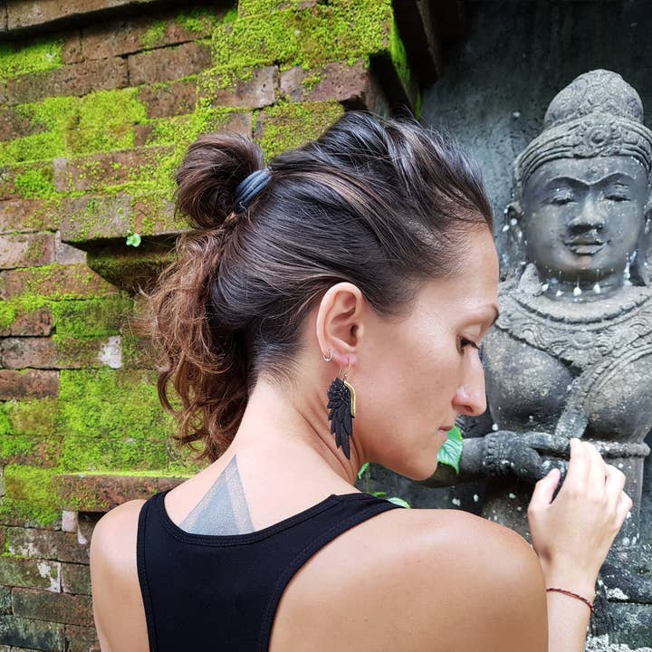 Feather Tribe - Wholesale Dangle earrings - Horn SuperWing Earrings