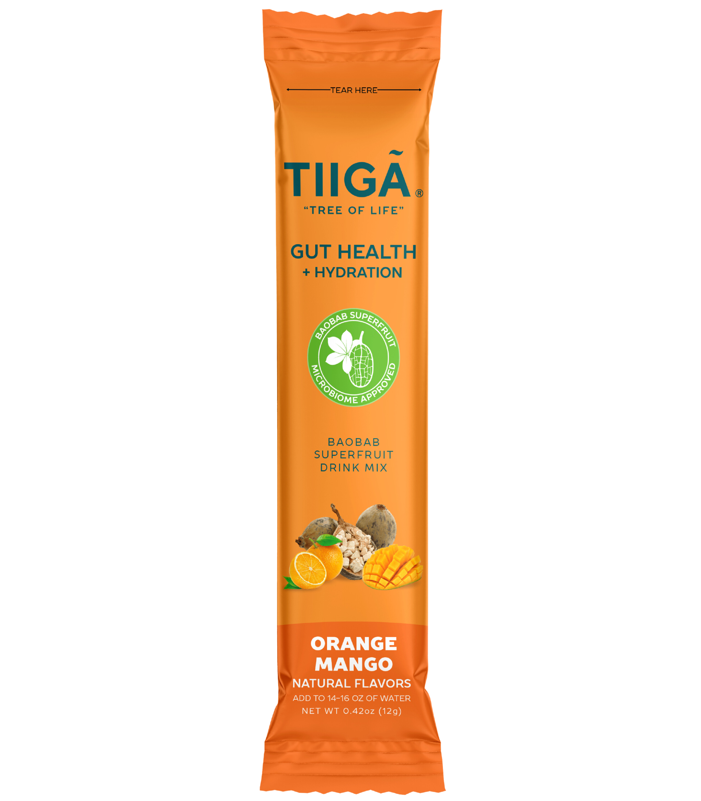 Tiiga - Wholesale Powdered Health Drink - Gut Health + Hydration Single Serve Stick2