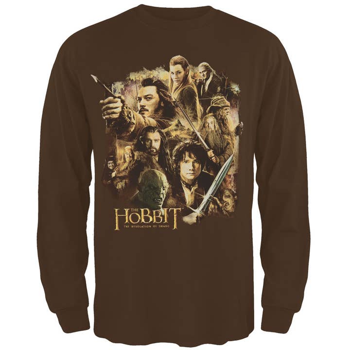O Hobbit - Camisola de Manga Comprida para Homem com Elenco da Terra Média por atacado de Official Store