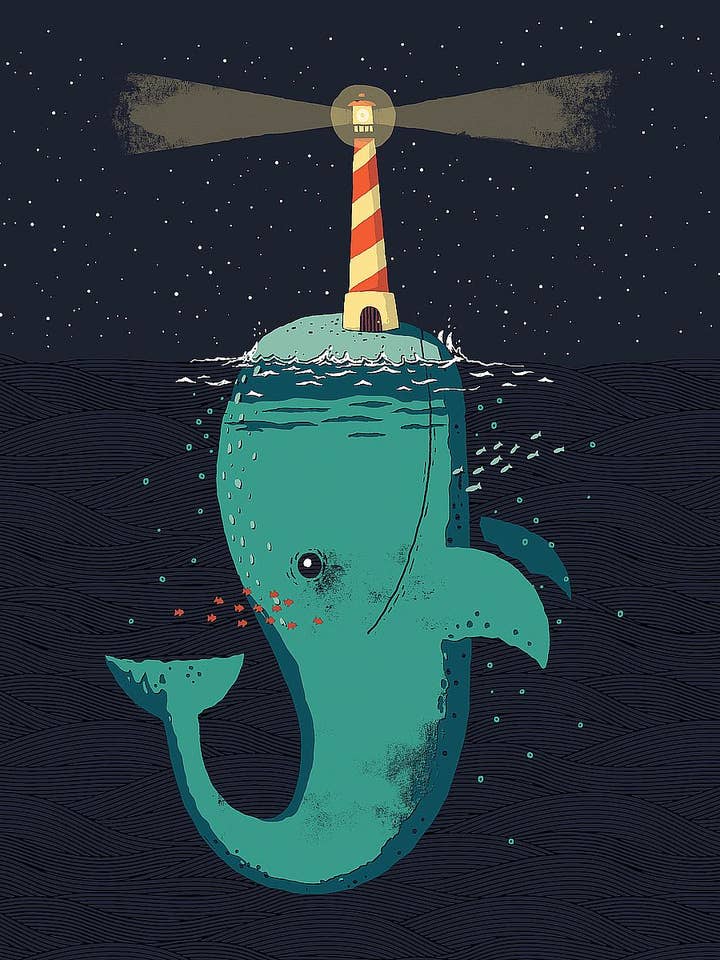 "King of The Narwhals" - Canvas Print Wall Decor for wholesale by Image Conscious, LLC