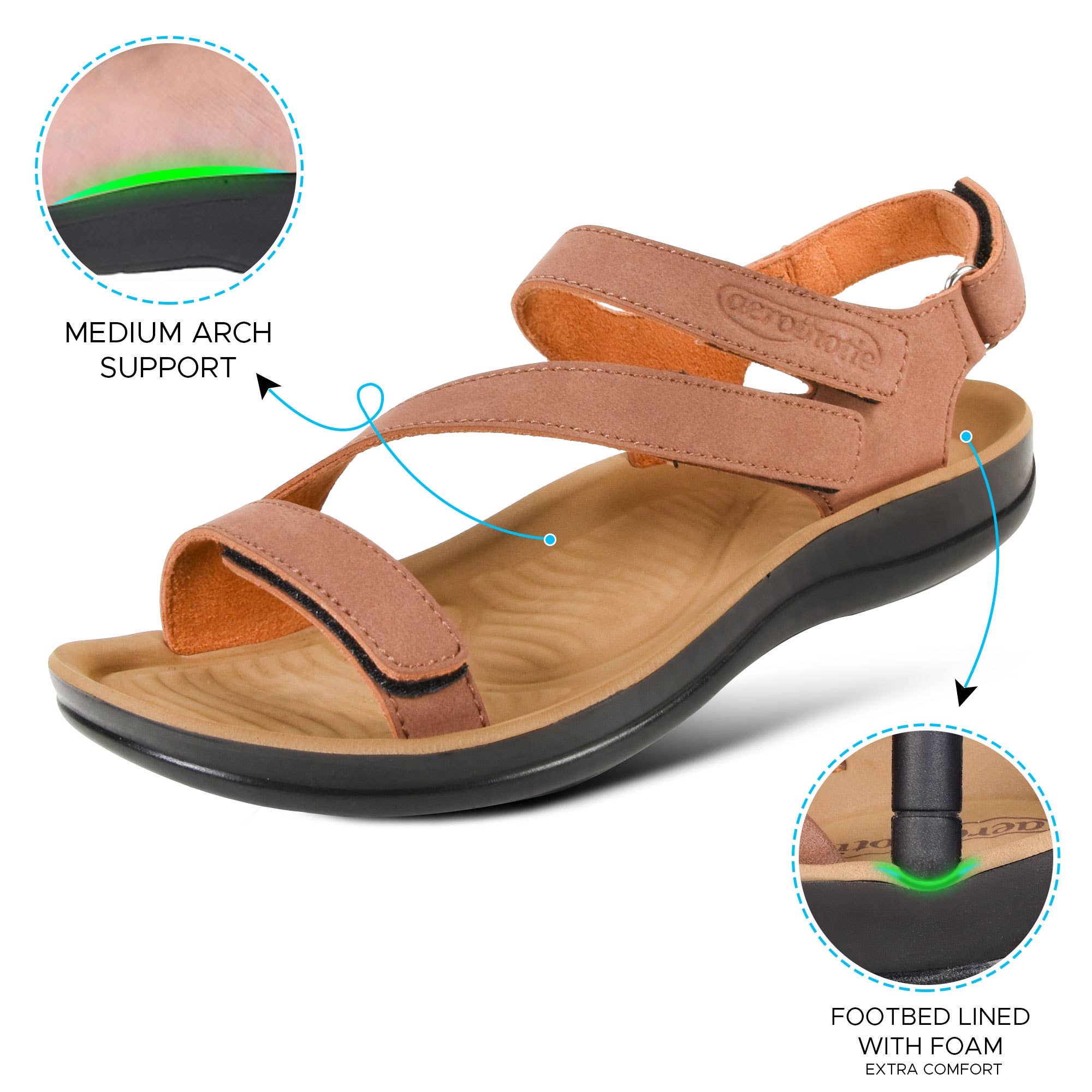 Aerothotic - Wholesale Sandals - Women's - ZION  ZION ADJUSTABLE STRAPPY SLINGBACK SANDALS FOR WOMEN10