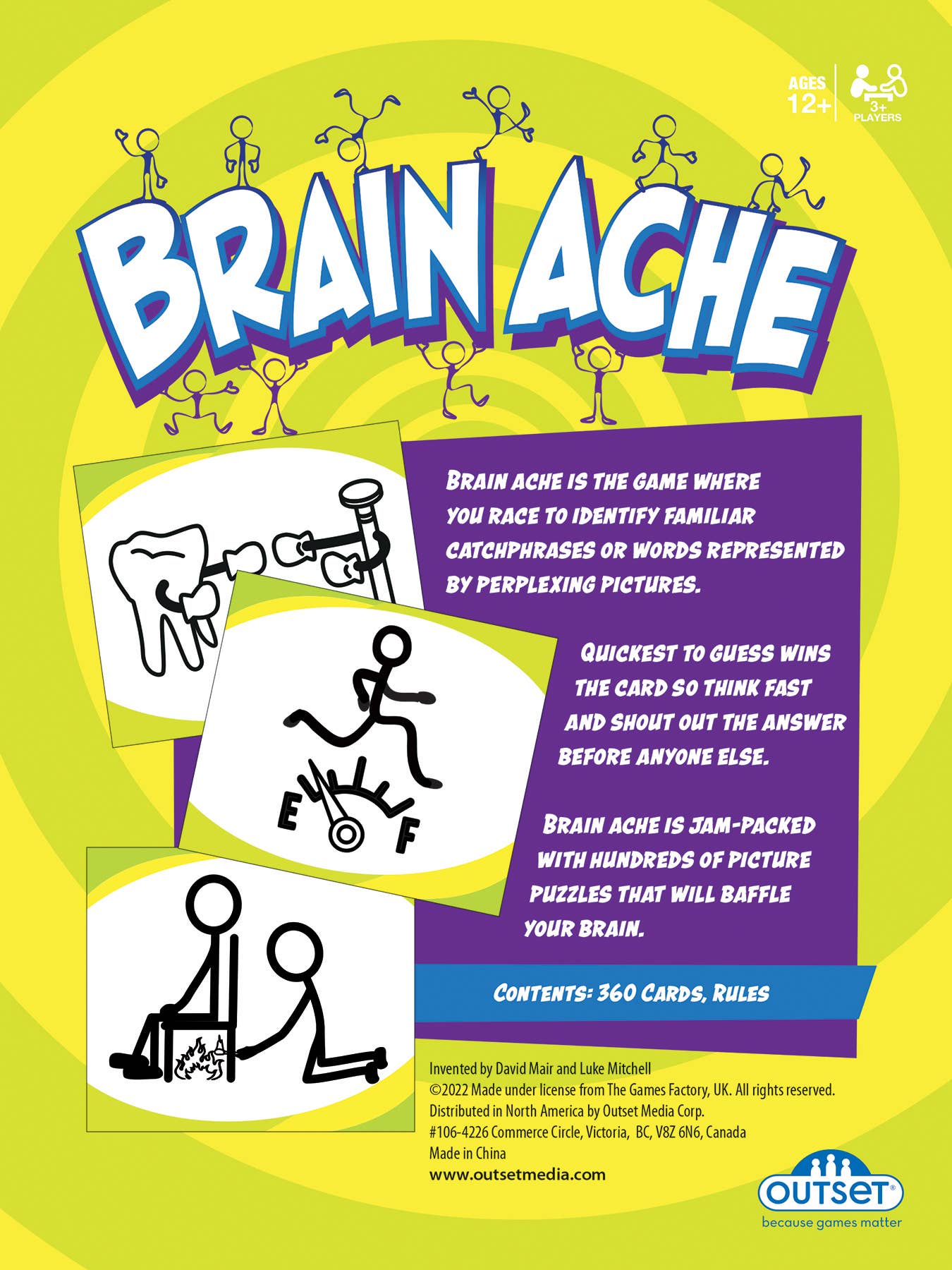 Outset Games and Cobble Hill Puzzles - Wholesale Card Game - Brain Ache: Puzzling Picture Game1