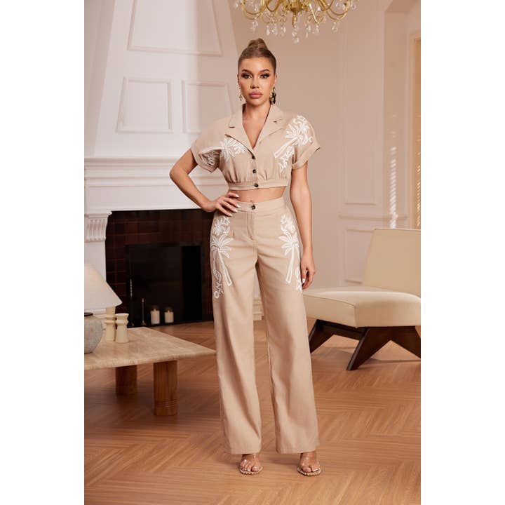 Ensemble de pantalon uni assorti pour la vente par Chicways