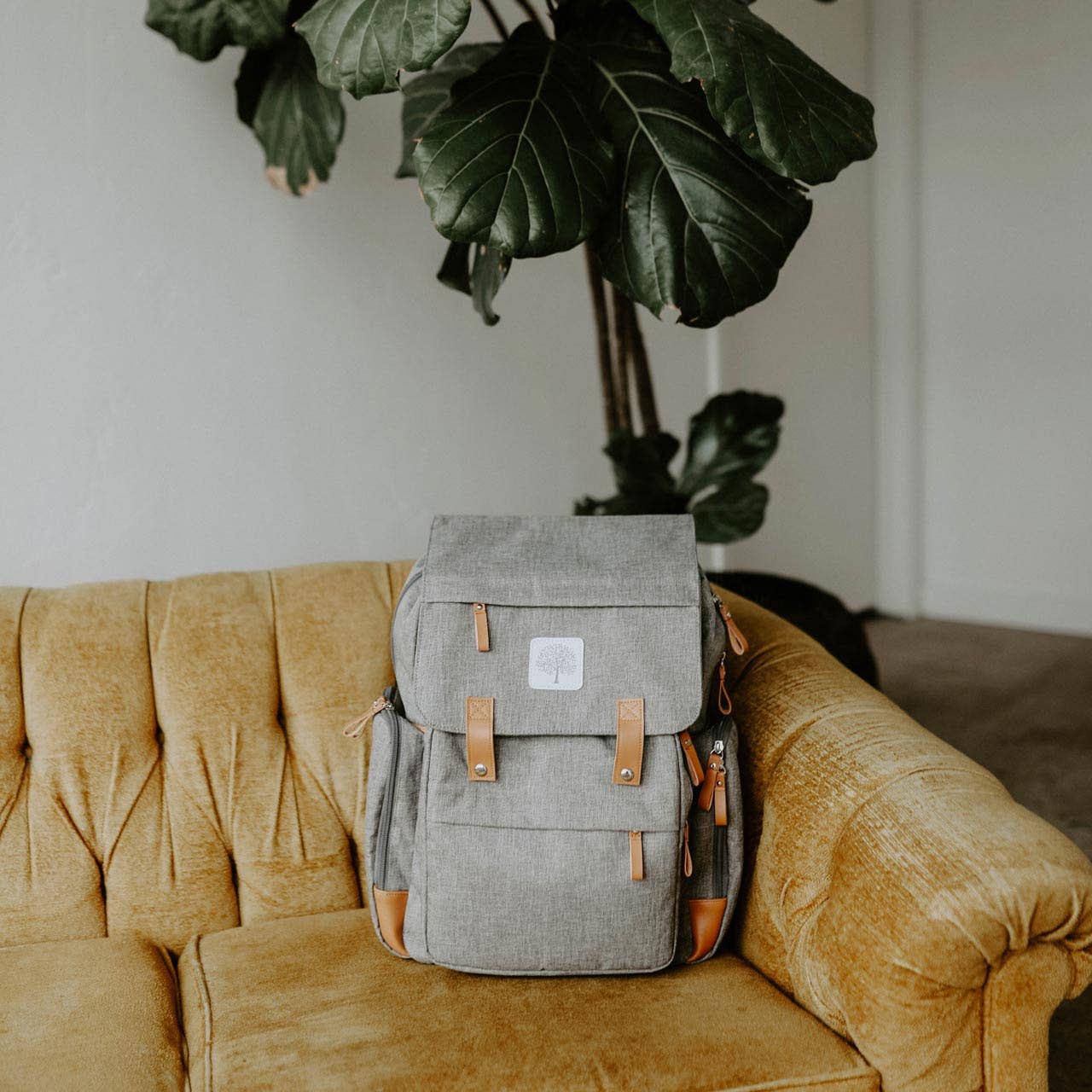 Parker Baby Co. - Wholesale Diaper Bag - Baby - Birch Bag - Diaper Backpack in Gray4
