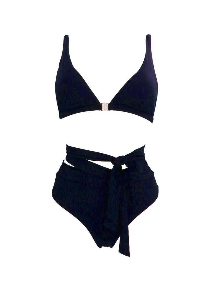 St. Barth Bikini mit verstellbarem Gürtel und weichem Lycra für den Großhandel von LE PETIT REVE SRLS