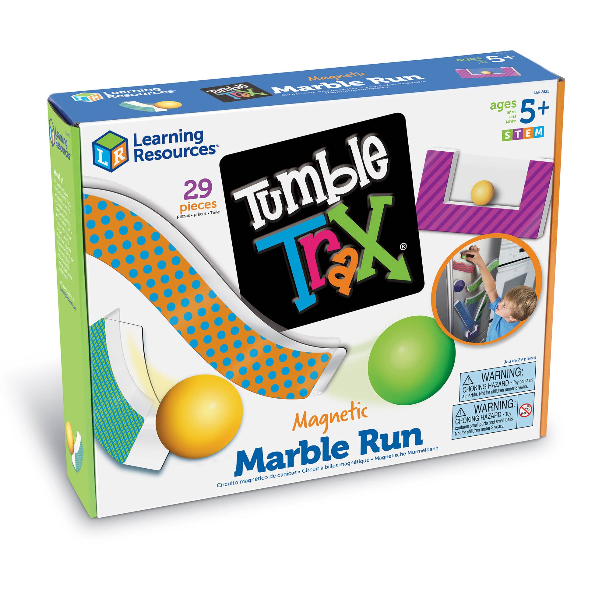 Learning Resources - Wholesale Toy Set - Kids - Tumble Trax™ Magnetic Marble Run6