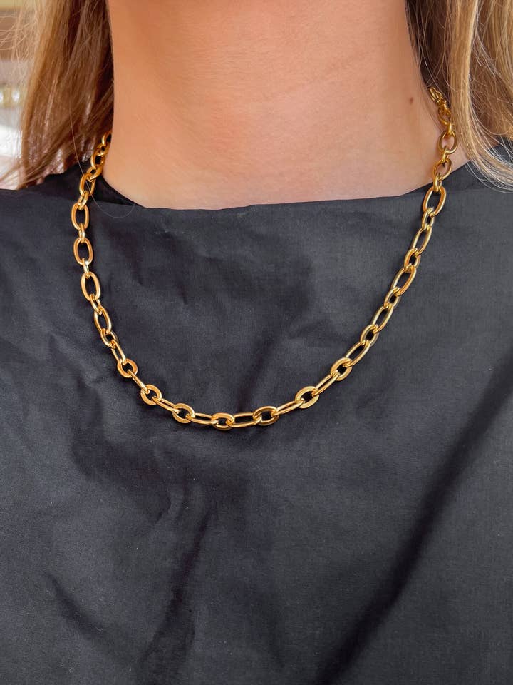 Kraftig guldkæde for engroshandel hos Mi Vida