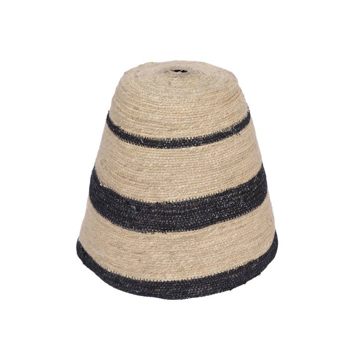 Opjet Paris - Wholesale Lamp Shade - Lampshade for Bergère pendant black stripes D30 H30cm