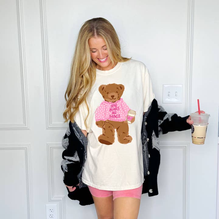 Love Bears All Things Teddy Tee for wholesale by Poppy & Pine