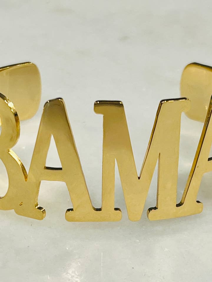 NEW! BAMA Bangle Bracelets Tarnish Resistant All Caps - for wholesale by Steele Sloan Designs