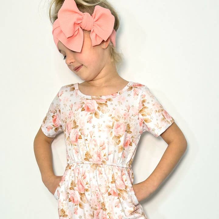 Remnant Rose Girls Romper for wholesale by Clover Cottage