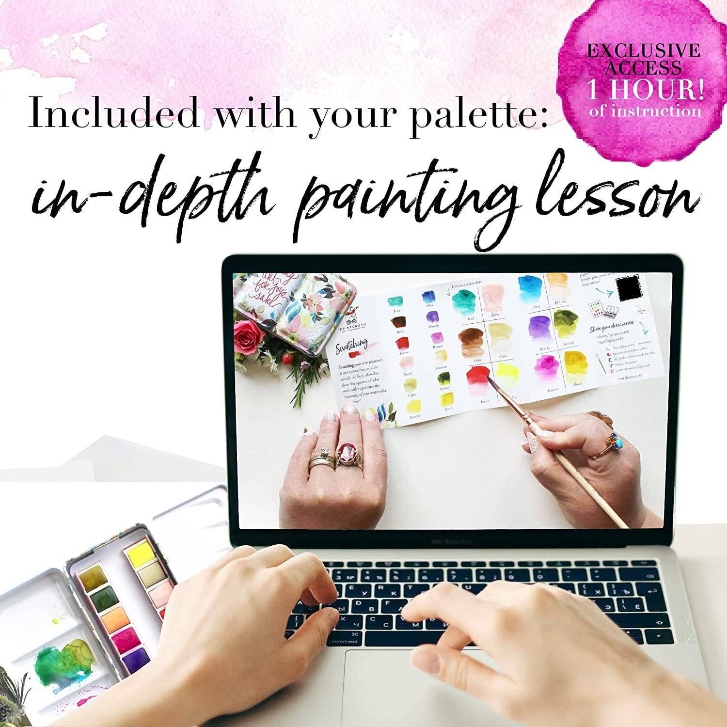 Paintcrush - Wholesale Palette/Mixing Tray - The Making Art for Joy's Sake Watercolor Palette5