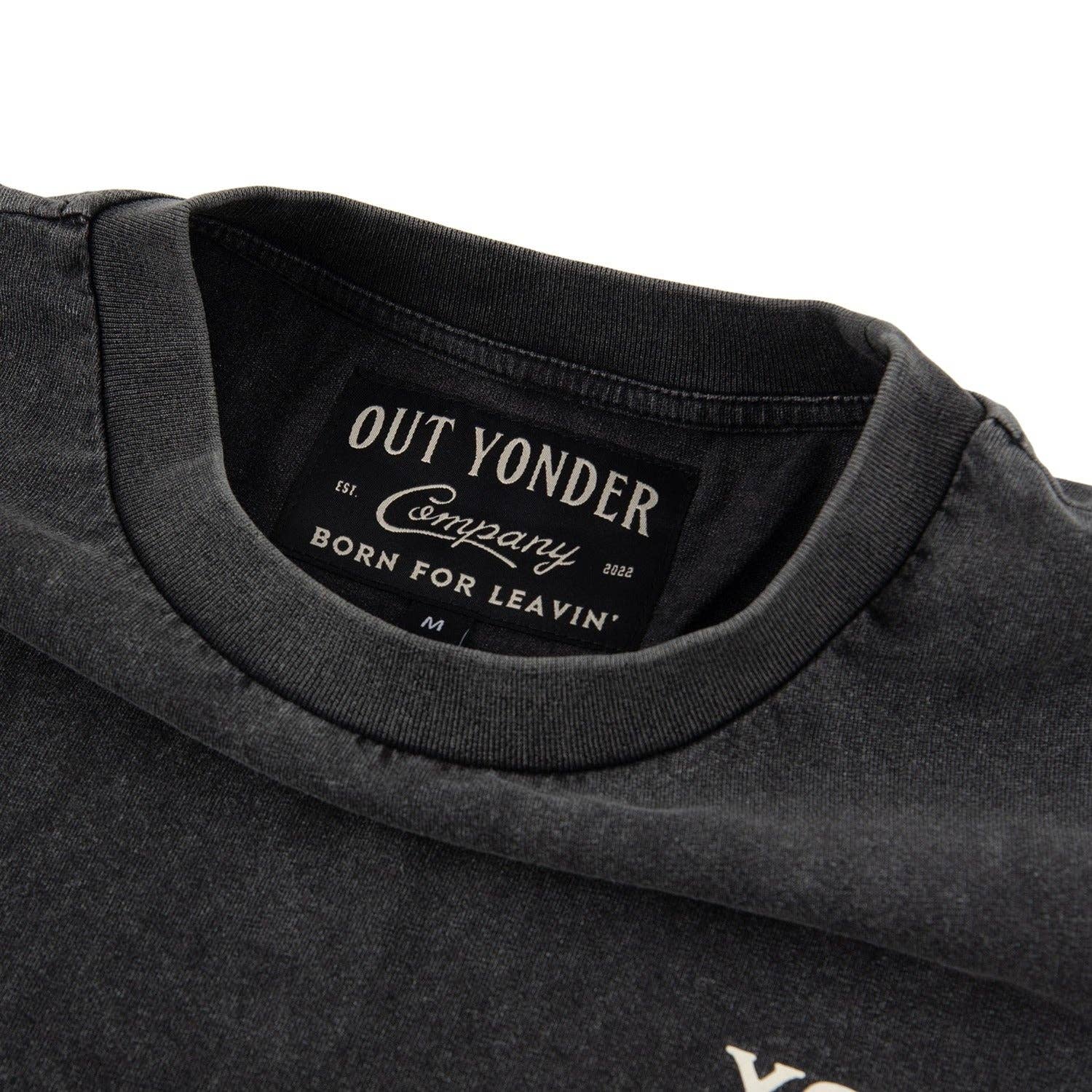 Out Yonder - Wholesale Screen Printed T-Shirt - Unisex - Spur Boxy Tee (Vintage Black)4