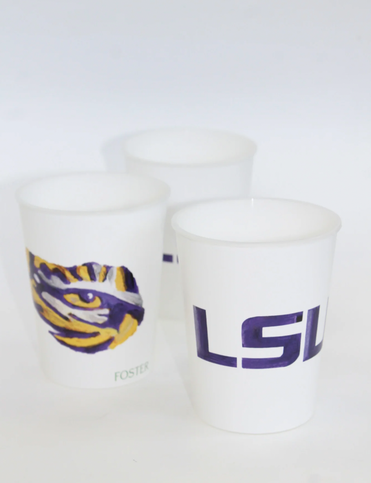 FOSTER - Wholesale Disposable Cup - LSU Tiger Eye Reusable Collegiate Cup Set2