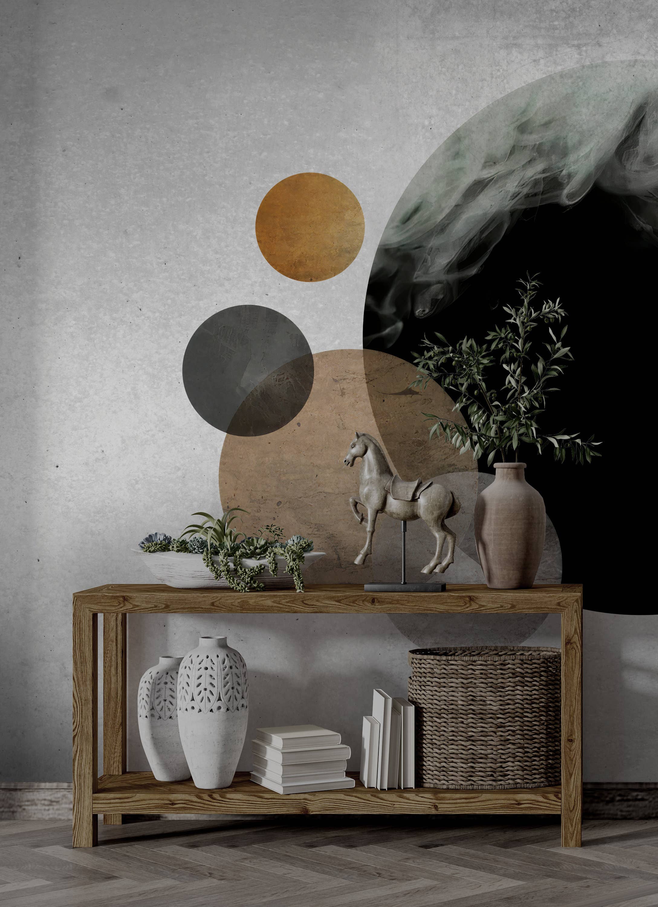 Muravie Wallposter - Vente Papier peint - Papier peint Art déco style bohème, autocollant bohème coloré4