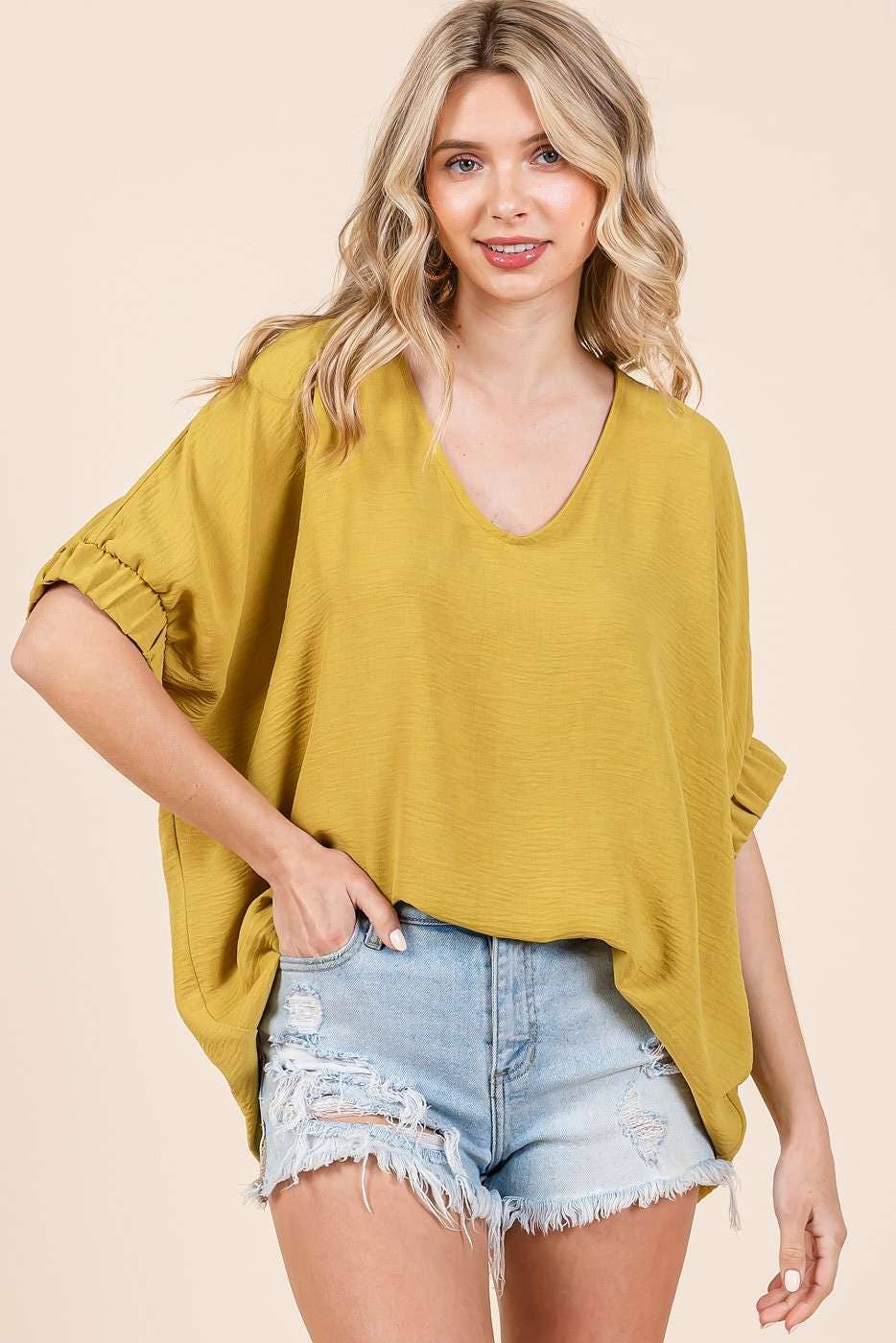 mittoshop – wholesale Blus - Dam – DOLMAN ELASTISK ÄRM ÖVERDIMENSIONERAD TOPP14