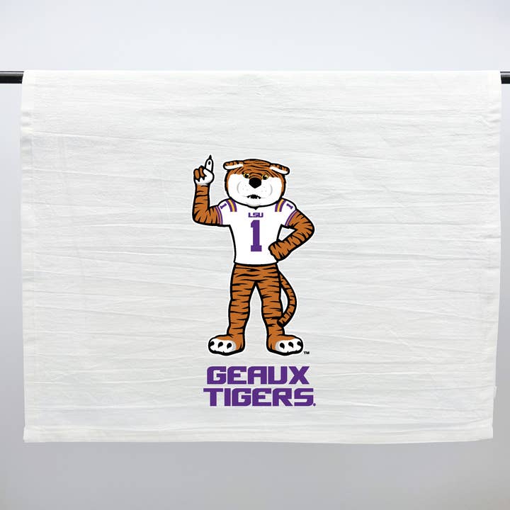 Toalha de Chá Mascote Mike Tigre LSU - Alumn Geaux Roxo Dourado por atacado de Home Malone