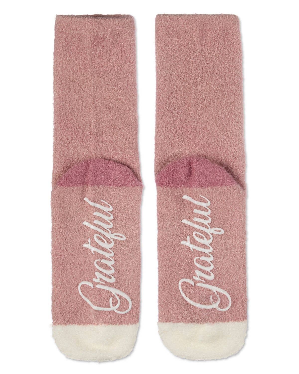 Infinity Classics International Inc. - Wholesale Socks - Women's - Contrast Heel & Toe Non-Skid Aloe Infused Crew7