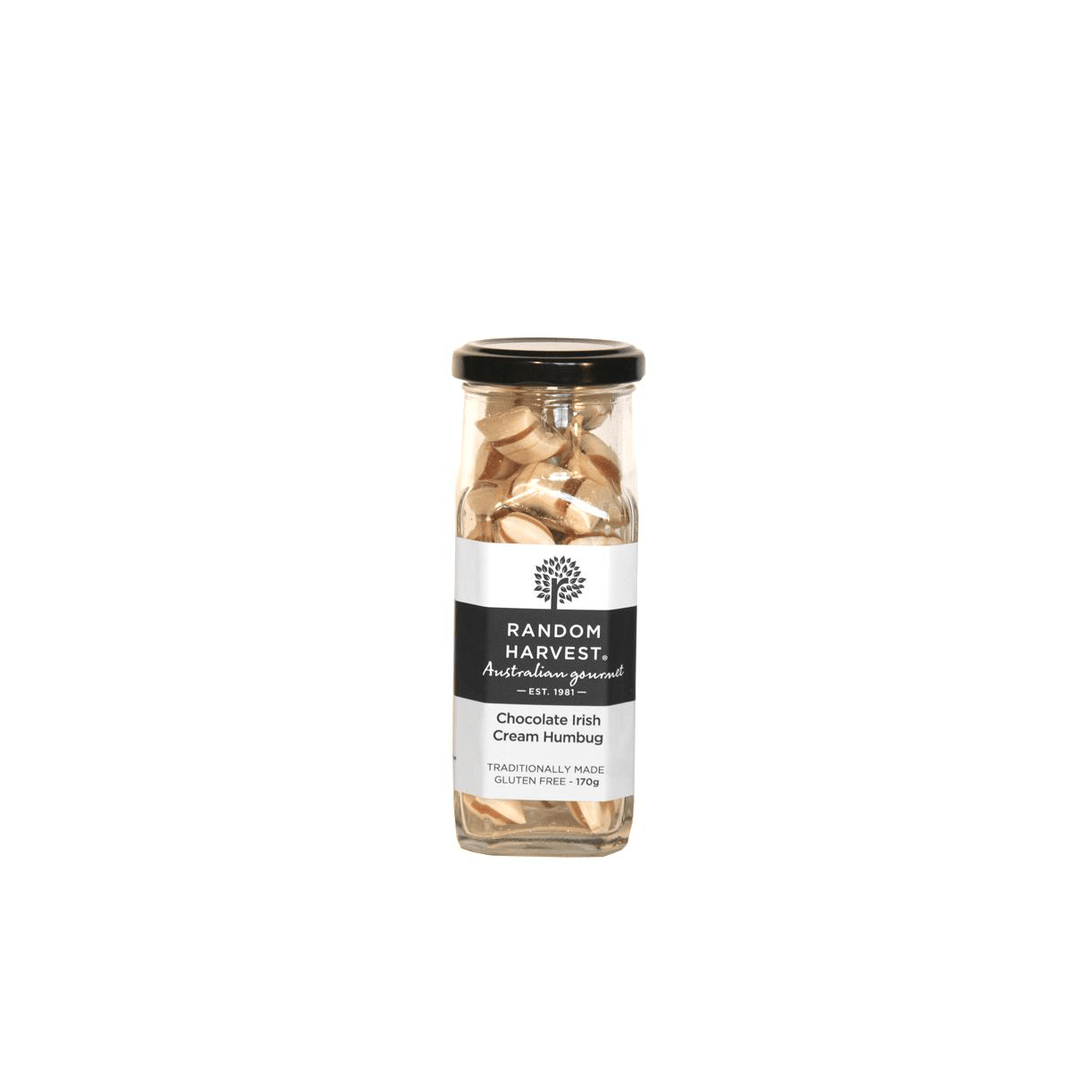 Random Harvest - Wholesale Chocolate Covered Sweets - Chocolate Irish Cream Humbug 170g1