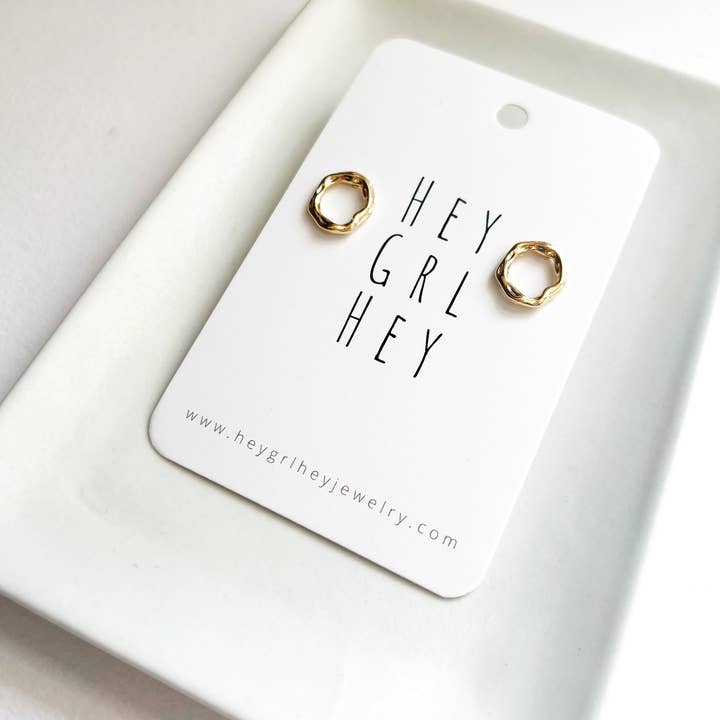 Hey Grl Hey Jewelry - Wholesale Stud/Post Earrings - The Circle Stud Earrings2