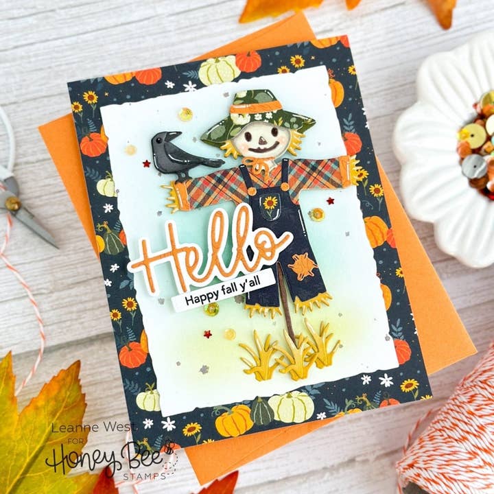 Honey Bee Stamps - Wholesale Craft Supplies - Fall Is In The Air Paper Pad 6x8.5 - 24 Double-Sided Sheets1