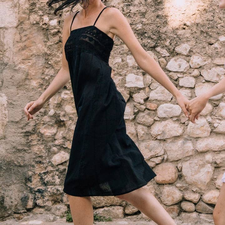 Suzanne Black Dress for wholesale by GERMAINE DES PRES