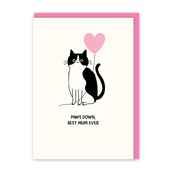 Paws Down Best Mum Card for wholesale by In Real Life