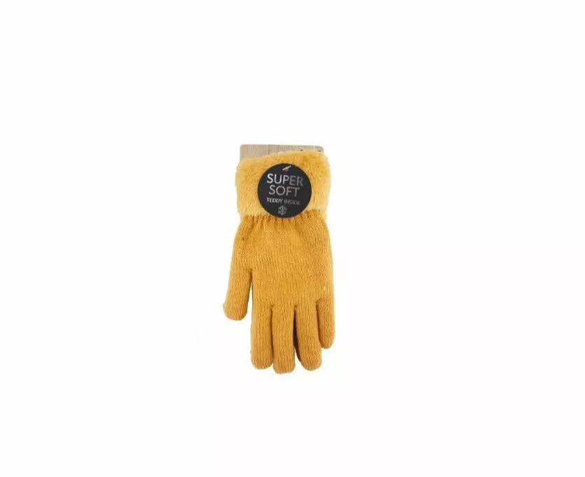 VewoTex - Wholesale Gloves - Women's - Lined Women's Knit Gloves » Teddy Winter Gloves » Super Soft Finger Gloves4