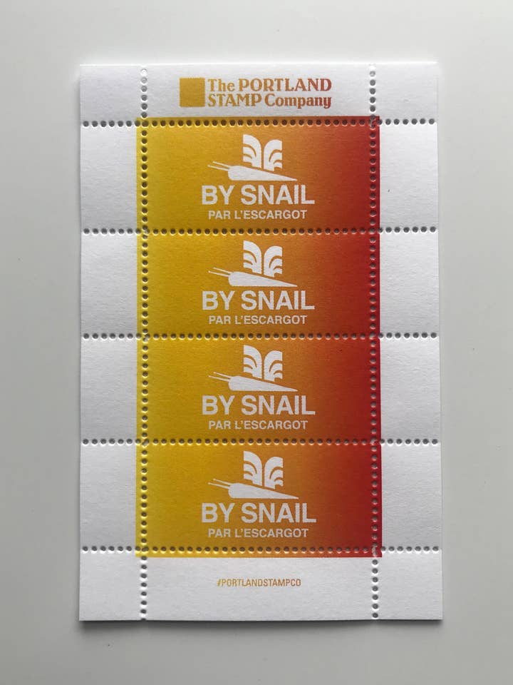 By Snail - Stempel zum Lecken und Aufkleben - Farbverlauf für den Großhandel von The Portland Stamp Company