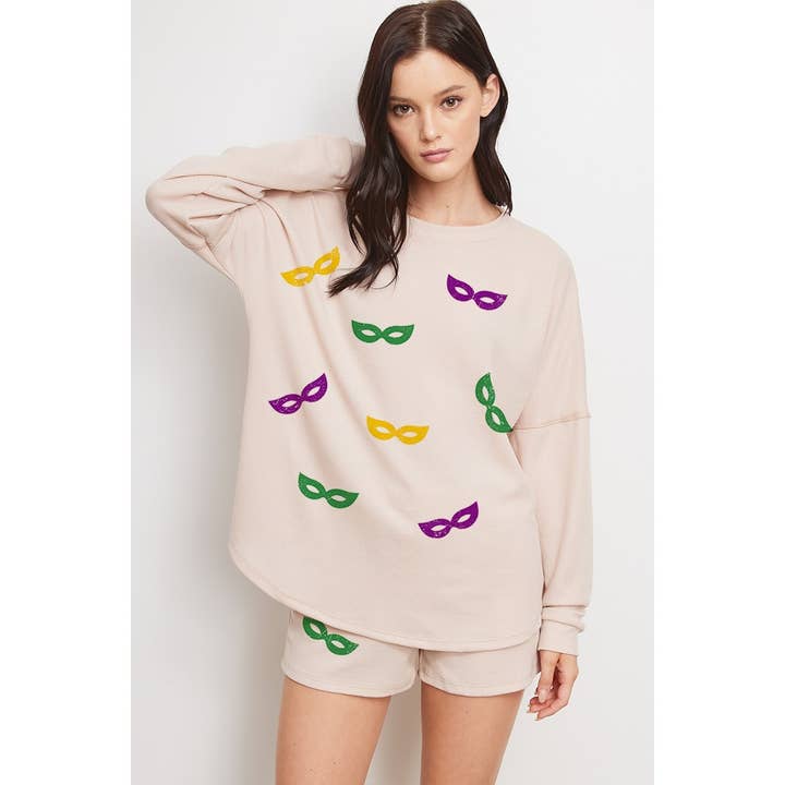 Conjunto de calças curtas Mardi Gras lounge por atacado de Phil Love