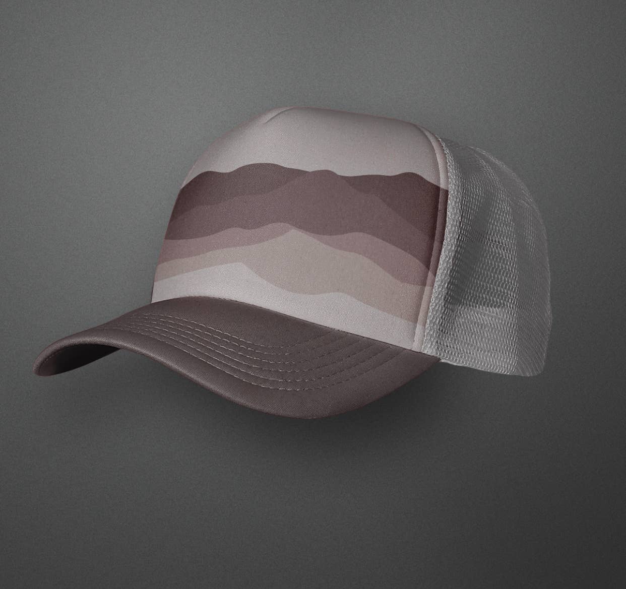 Wild Child Hat Co - Wholesale Kids Hat - Kids - Purple Mountain Trucker Hat Toddler Size5