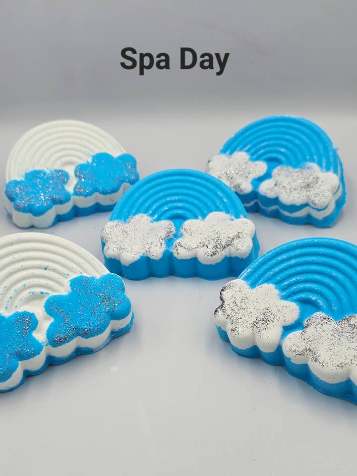 Cloud bath bombs Spa Day for wholesale by Glamfizz