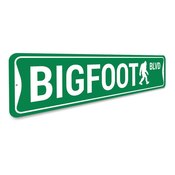 Lizton Sign Shop, Inc - Wholesale Sign - Bigfoot Blvd Metal Sign