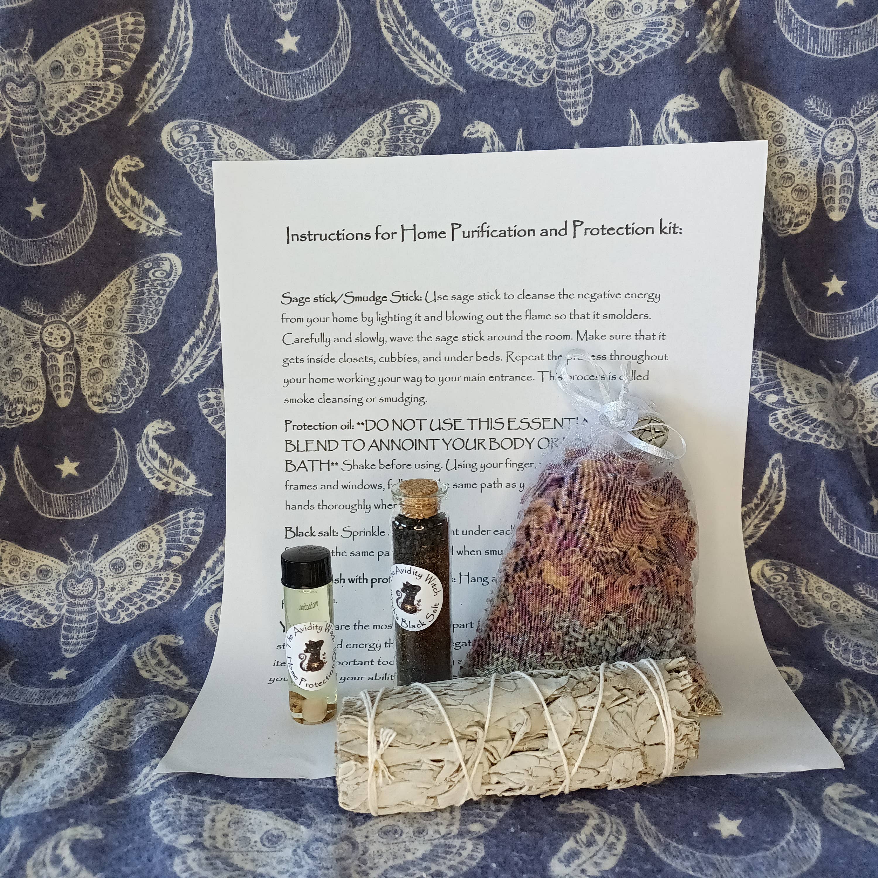 The Avidity Witch - Wholesale Meditation Supplies - Home Purification and Protection Spell Kit15